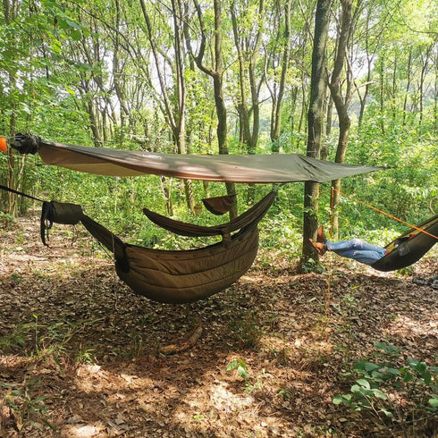 onewind One Piece Tarp Sleeve 12ft, Lightweight Camping Rain Fly Snakeskin for Easy Storage and Display