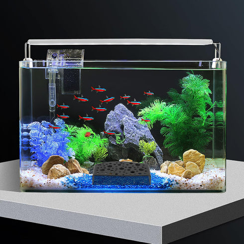 2pcs SUPVOX Aquarium Shrimp Hideouts Black with Holes, Freshwater Shrimp Cave Shelter and Fish Hiding House, Breeding