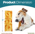 Fieldcrest Farms 35lbs, 2 Packs (16 Nothin to Hide Flip Chips Dog Chews - Natural Rawhide Alternative Treats for Dogs