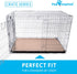 (2 Pack), 48 Inch (47x29 Inch, Pack 2) Paw Inspired Washable Crate Liners for Dogs Leakproof, Non-Slip Pee Pads