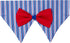 Blueberry Pet Iconic High Street Fashion Adjustable Dog Bandana Collar with Bow Tie, Medium, Neck 14.5"-20"