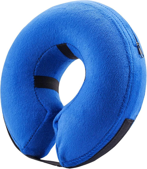 BENCMATE Inflatable Dog Cone Collar Alternative, Soft Dog Cone for Small Medium Large Dogs, Small, Blue