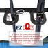 Rush Creek Creations Fishing Rod Holder for 10 Rods - Vertical/Horizontal Rack for Garage Organization
