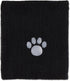 Bone Dry Absorbent Microfiber Pet Grooming Towel Collection, X-Large 41x23.5", Embroidered Black
