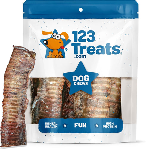 6" Trachea for Dogs - 10 Pack, 100% Natural Beef