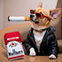 Nestpark Muttboro Doggy Cigs Funny Dog Toys - Parody Plush Squeaky Crinkle Interactive Dog Toy - Hide and Seek Treat