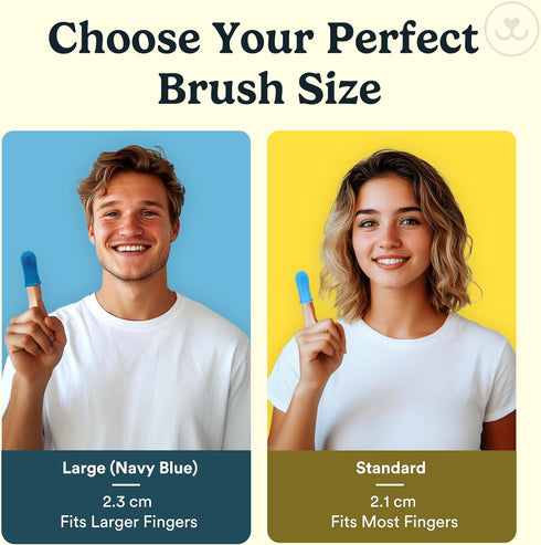Jasper Dog Toothbrush, 360º Dog Tooth Brushing Kit, Clear 2-Pack for Dog and Cat Teeth Cleaning