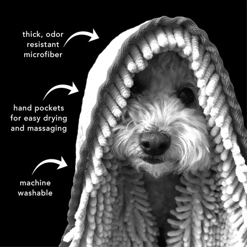 PRIDE AND GROOM The Towel | Thick, Soft, Super Absorbent Microfiber Towel for Dogs & Pets | Quick Drying | Holds 7
