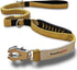 Tactical Dog Leash for Large Dogs, Heavy Duty Elastic Bungee with Car Seat Belt Clip, Brown