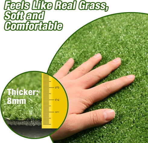 2 2FT 6FT GLOBREEN Fake Grass Pee Pads for Dogs Potty Training, PCS Replacement X Artificial Turf Outdoor Rugs for Pets