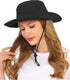 Solid Packable Sun Hat for Women and Men, Wide Brim Waterproof Beach Bucket Hats, UPF 50+