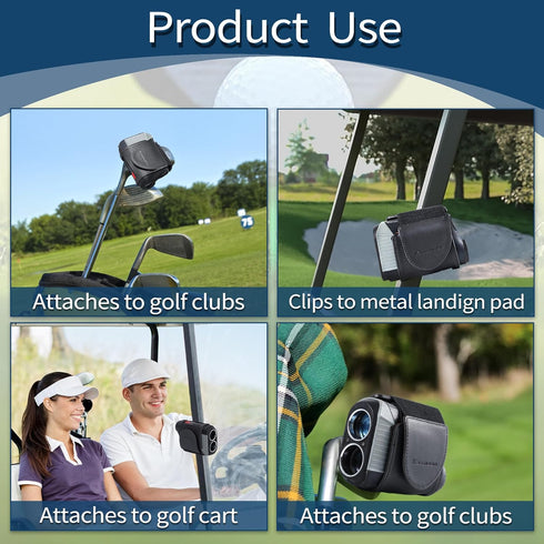 Kanmoon Golf Rangefinder Magnetic Strap, Adjustable Magnetic Rangefinder Strap Holder Wrap Mount for Golf Cart