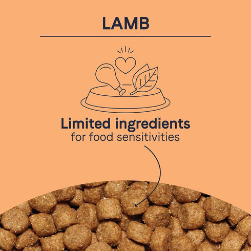 Canidae PURE Limited Ingredient Dry Dog Food, Lamb and Pea Recipe, 4 Pounds, Grain Free
