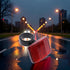WsjiaboFux Red Bike Rear Safety Warnning Reflector Safety Bike Rear Reflector Light Back Reflective Boards Night Riding