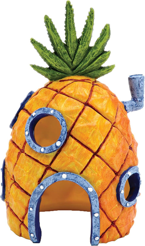 Penn-Plax SpongeBob and Pineapple House Aquarium Ornament, 2 Piece Set for Fresh or Saltwater Tanks