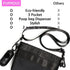 Dog Treat Pouch - Black, 3 Pockets, Waist/Shoulder Wear, Eco-Friendly Material, Poop Bag Dispenser