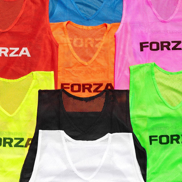 FORZA Soccer Training Pinnies/Scrimmage Vests/Sports Bibs | Packs of 5, 10 &