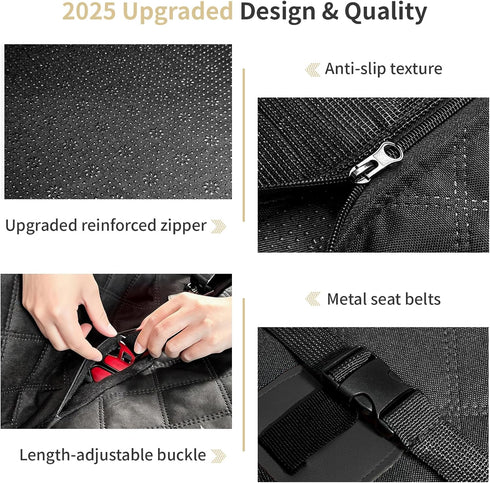 LEIMO KPARTS Seat,400lb Bottom-Detachable,600D Hammock Dog Car Seat Cover for Back Waterproof Dog Car Seat Cover Hard