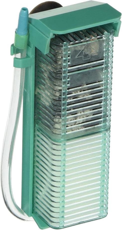 Penn-Plax Small World Aquarium Filter, Comes with Disposable Media Cartridge for Freshwater and Saltwater