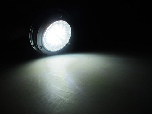 Pactrade Marine Dome Light 12V, 3-Inch Cool White LED Boat Light with Switch