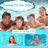 Vvinca Kids Swim Goggles for Ages 3-12, 2024 Upgraded Design with Ear & Nose Plug, Wide View