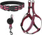 Mile High Life Night Reflective Double Adjustable Band Nylon Small Puppy Pet Dog Combo Collar Leash Set