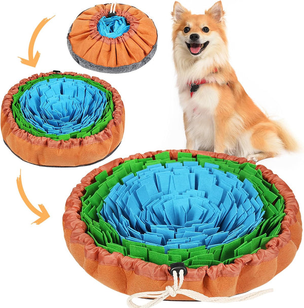 Vivifying Snuffle Mat for Dogs, Adjustable Treats Feeding Mat for Slow Eating