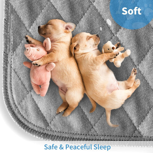 82"x102" Washable Reusable Dog Pee Pads, Absorbent & Waterproof Puppy Training Pad for Crate, Playpen & Carpet, Large