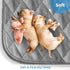 65" Washable Reusable Dog Pee Pads, Round Absorbent & Waterproof Puppy Training Pad for Crate, Playpen & Carpet, Large