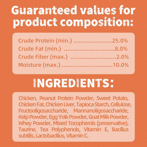 16 OZ Just Try Probiotic Cat Treats Support Gut Health Chicken Flavor Healthy Cat Snacks Training Biscuits (Probiotic)