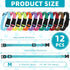 12 Pieces Nylon Dog Collar Bulk, Adjustable Dog Collars with Quick Release Buckle Dogs Collar Bulk for Dogs Walking Running Training, Medium (Mixed Colors)