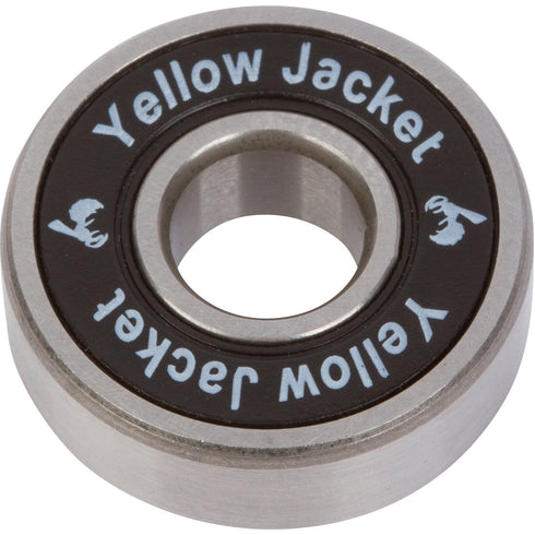 Yellow Jacket Premium Skateboard Bearings, Pro Longboard, 608 ABEC 9, Black Mamba, Pack of 8