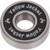 Yellow Jacket Premium Skateboard Bearings, Pro Longboard, 608 ABEC 9, Black Mamba, Pack of 8