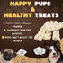 Woofley's 6" (20 Count)- Buffalo Beef Cheek Braids Regular - Beef Cheek Dog Chews - No Hide Bones for Dogs