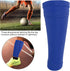 Soccer Shin Guard Socks, Breathable Blue Sports Sleeves for Hiking, Football Training, Running & Cycling