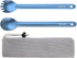 OUTXE Titanium Long Handle Spork and Spoon Set - 8.7-Inch Eco-Friendly Camping Spork