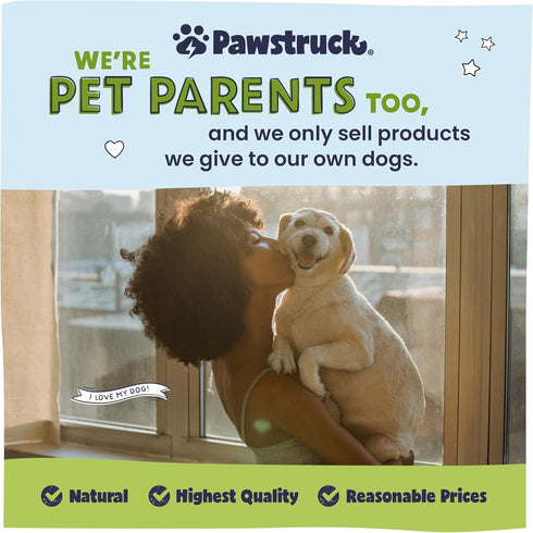 5 20 Count Pawstruck Natural Beef Bully Slims Junior Gullet Chew Sticks for Small Dogs & Puppies Healthy Rawhide Free