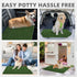 Tray,2 Pack 20"*25" KOOLTAIL Dog Grass Pad with Washable Pee Pads for Puppy Potty Soft Artificial Turf Multipurpose