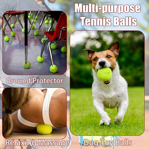 12 Pack Magicorange Tennis Balls, Advanced Training Tennis Balls Practice Balls, Come with Mesh Bag for Easy Transport