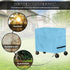 Noprintge 52L 19W 32H inch Dots Print Blue Waterproof Rolling Cooler Cart Cover Fits Most Patio Ice Chest Party Cooler