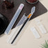 Exclaith 2 Pack 2 Pack Chopstick Case, Plastic Utensil Holder Travel Box with Side Opening Portable Reusable Flatware