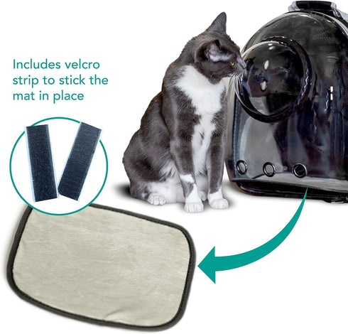 LaLuz2021 Cat Backpack Bubble Dog Carrier, Expandable Tent Double Bubble Capsule with Plush Mat & Leash Clip