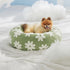 Lesure Donut Small Dog Bed - Cute Modern Round Cat Beds for Indoor Cats, Calming Pet Beds with Jacquard Shaggy Plush,