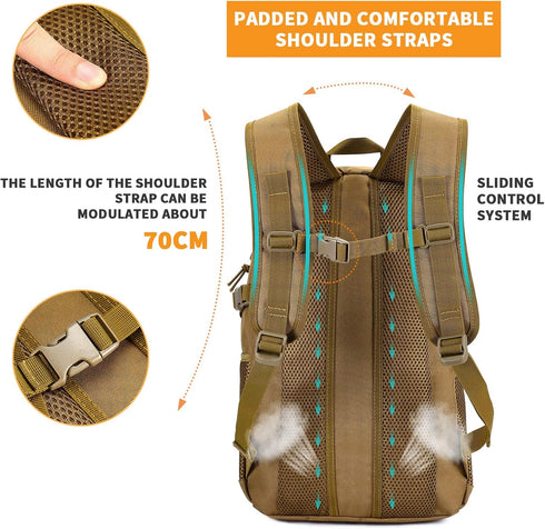 HUNTVP Mini Daypack 10L/20L Military MOLLE Backpack Tactical Assault Pack for Hunting, Camping, Trekking