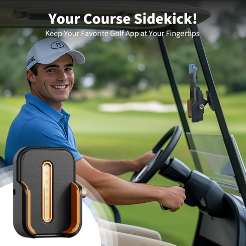 GOLFCOZER 2026 N52 360 UpgradedFull Metal Magnetic Golf Cart Phone Holder Premium Golf Gift for Men, Compatible