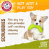 Arm & Hammer Scrubbies Boomerang Chew Toy for Puppies, Durable Teething Toy with Unique Shape for Fetch