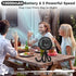 COMLIFE 10000mAh 50H 3-Speed 360Rotate AMACOOL Baby Stroller Fan, Rechargeable, Ultra-long Runtime, Portable Clip on