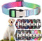 Weimostar Adjustable Nylon Dog Collar with Patterns, Ultra Comfy Soft Breathable for Small Pet Girl Boy Cat, Gradient,