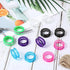 12 PCS Soft Silicone Scissors Finger Rings for Pet Grooming, Thumb Inserts, Finger Protector Ring for Animal Hair