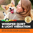 Dog Nail Grinder with 2 LED Lights Powerful 2-Speed Dog Nail Trimmers with 3 Grinding Wheels Super Quiet Rechargeable Pet Dog Nail Clippers Kit for Large Medium Dogs Cats Small Animal Nail Care